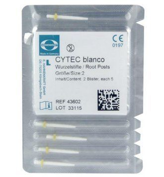 Штифт Стекловолоконный Жёлтый CYTEC blanco №2 (yellow) 1,4мм 5шт 1808411650 фото